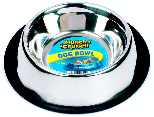 Pack of 6 14cm Metal Dog Bowls