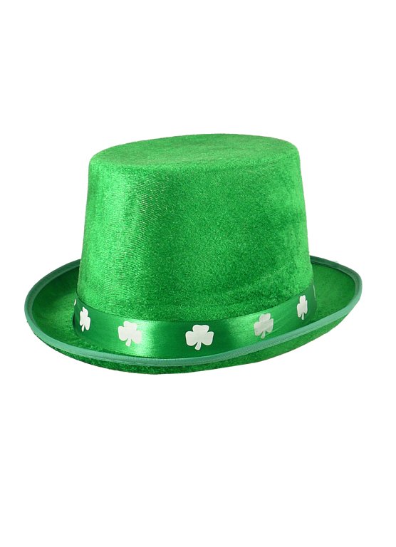 Irish Felt Top Adult Hat with Shamrock Band