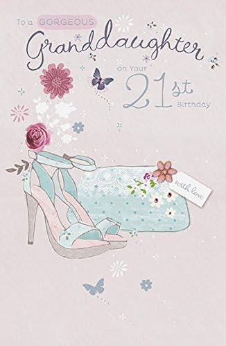 Sandals and Purse Design Granddaughter 21st Birthday Card