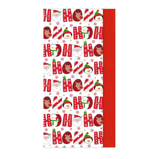 Pack of 8 Ho Ho Ho Christmas Characters Tissue Gift Papers