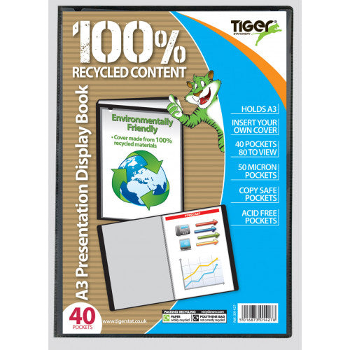 Tiger A3 40 Pocket Presentation Display Book