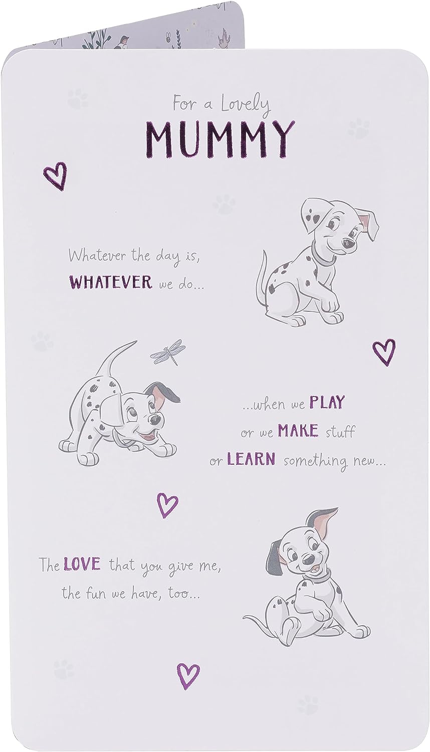 Disney 101 Dalmatians Design Mummy Birthday Card