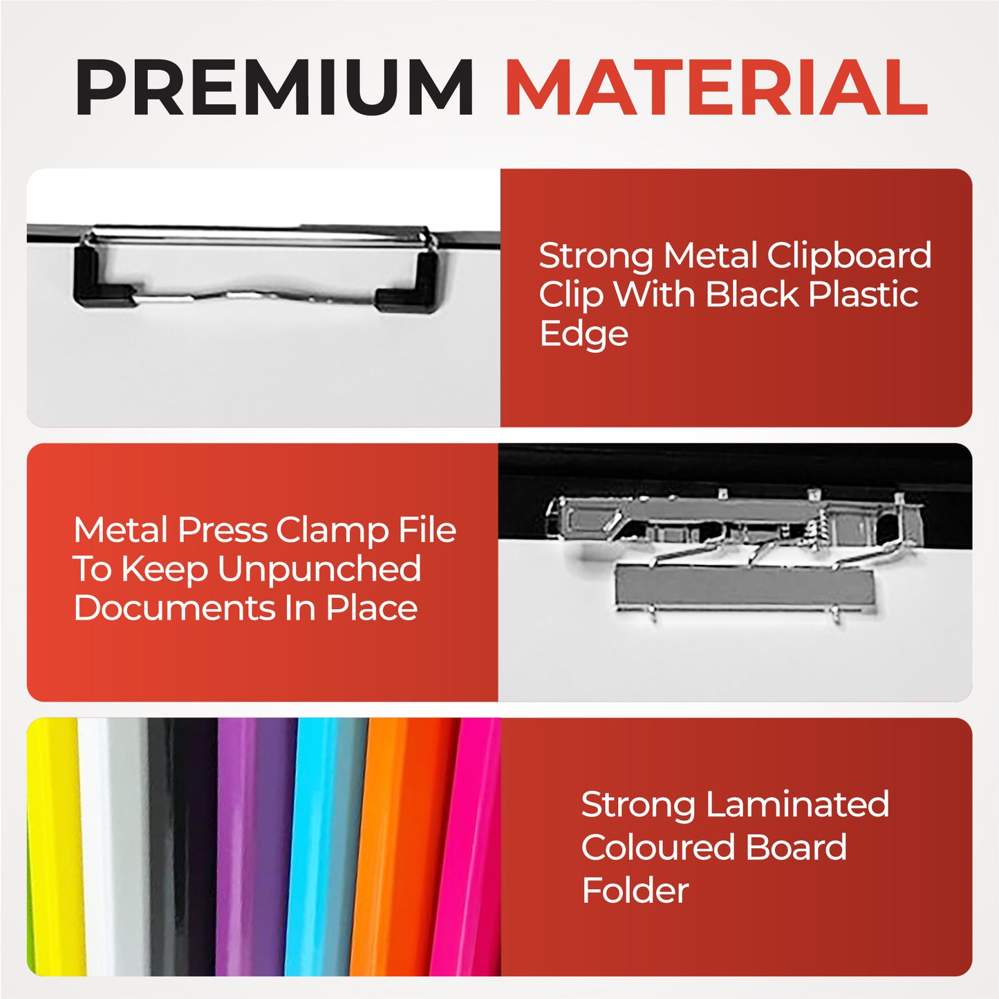 Green A4 Clipboard Document Clamp File Folder