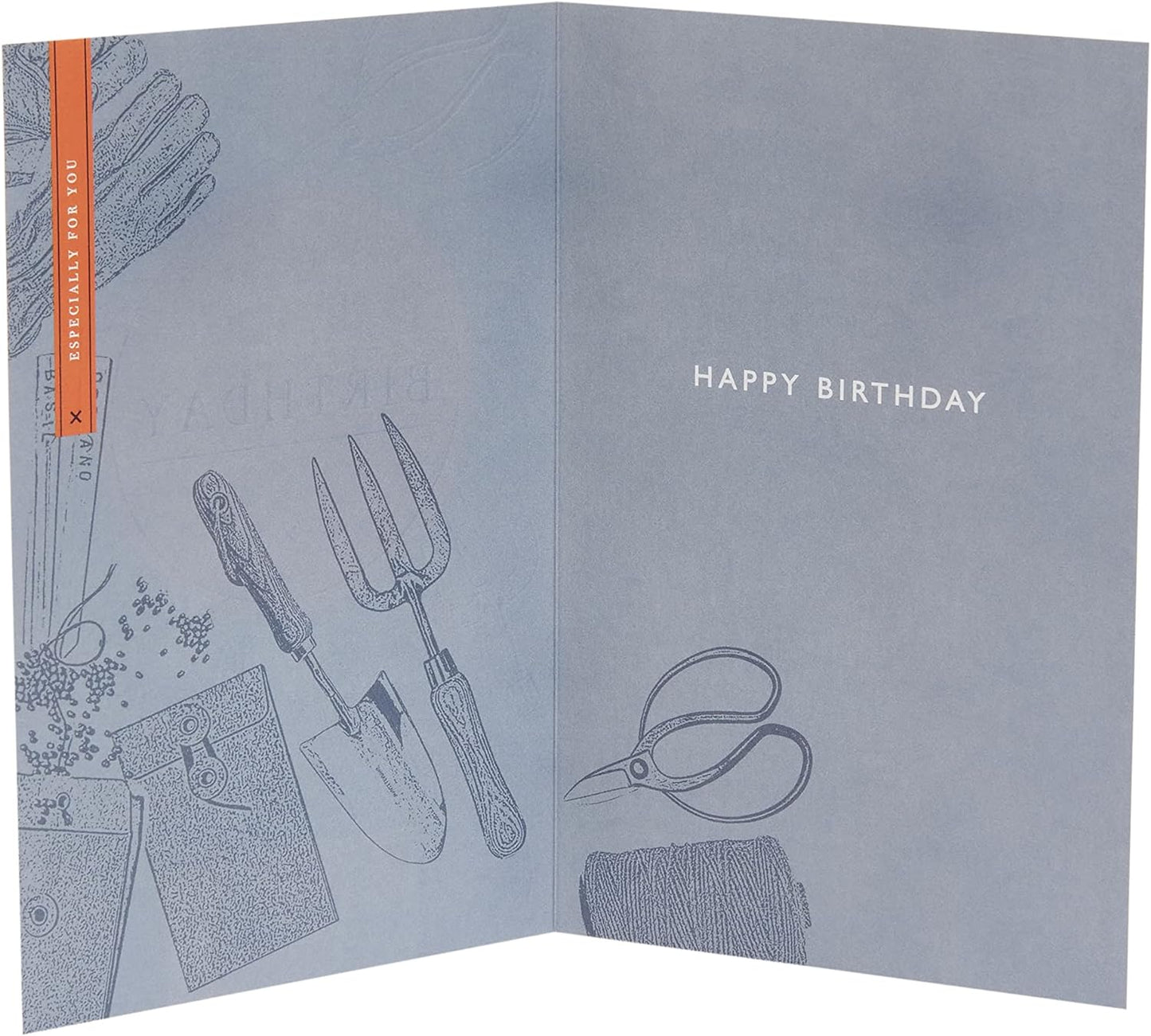 Gardening Icon Design Birthday Card For Him/Male/Friend