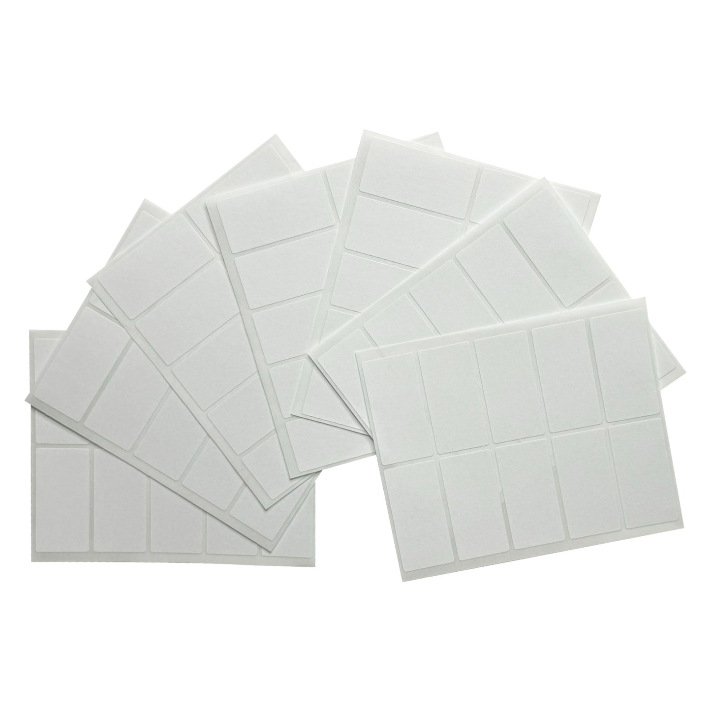 Pack of 350 White 19x38mm Rectangular Labels - Adhesive Stickers