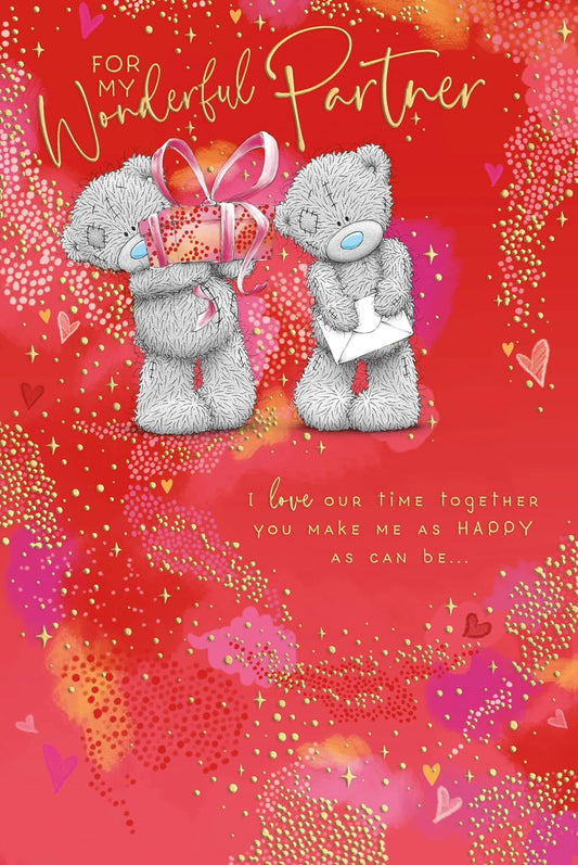 Bears With Gift And Card Partner Valentine's Day Card