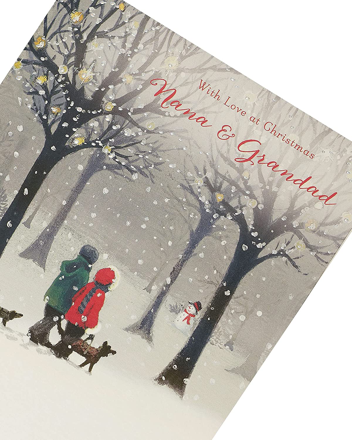 Nana & Grandad With Love Christmas Card