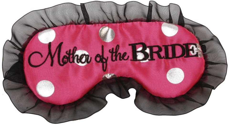 Mother of the Bride Dotty Satin Eye Mask Hen Party Wedding Day