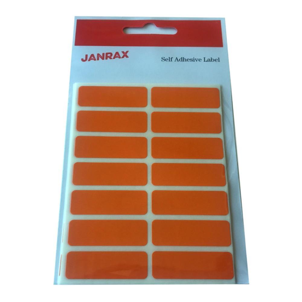 Pack of 980 Orange 12x38mm Rectangular Labels - Adhesive Stickers