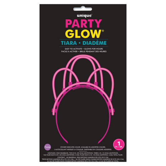 Assorted Colors Glow Tiara