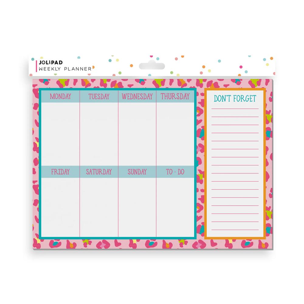 Animal Print Desk Weekly Planner By Jolipad