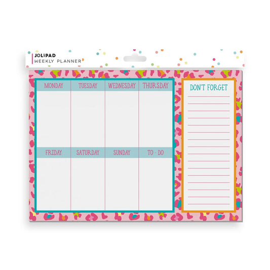 Animal Print Desk Weekly Planner By Jolipad