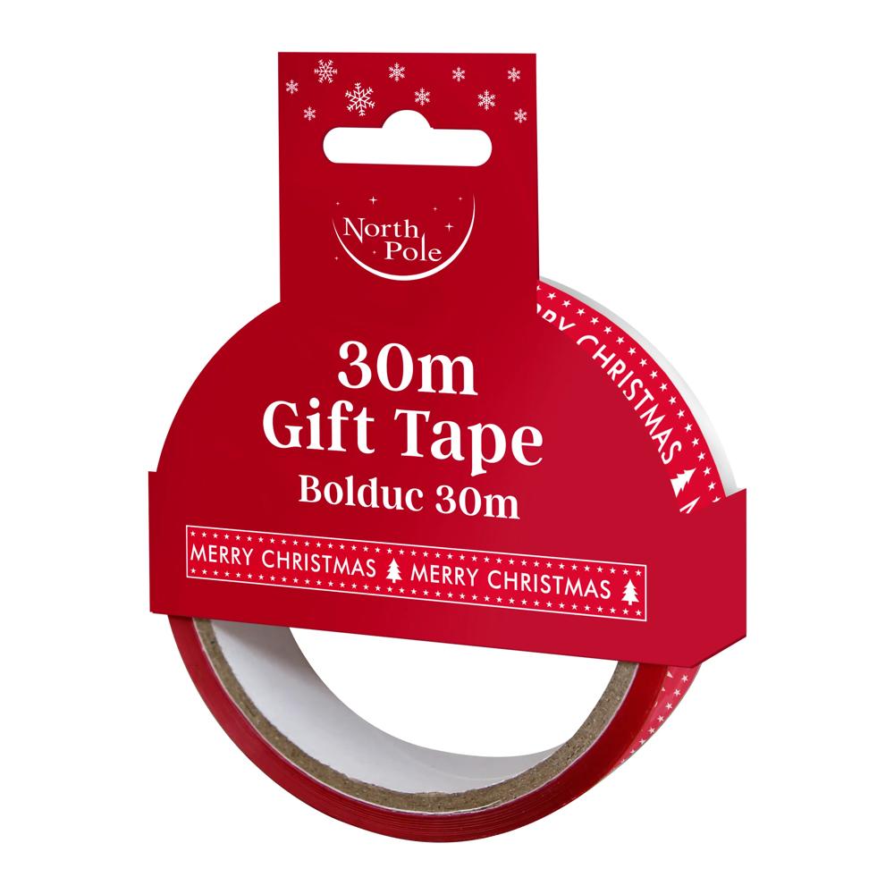 30m Christmas Printed Gift Tape