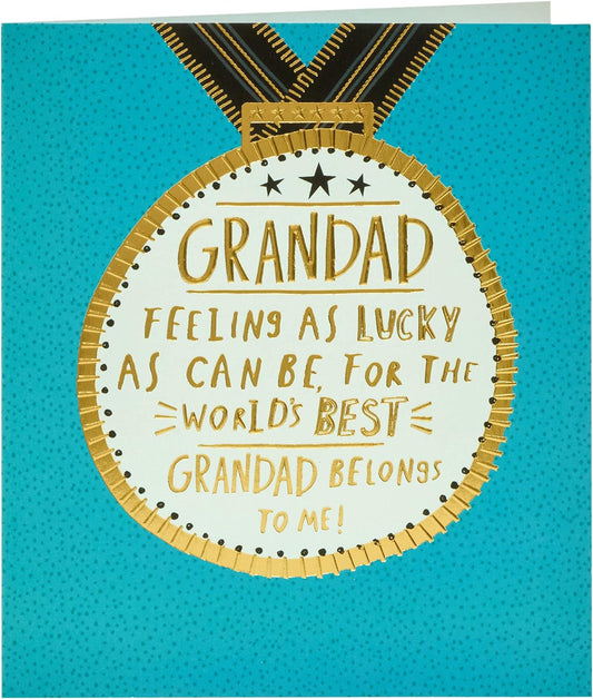 Medal Design Grandad Father's Day Card