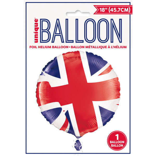 Union Jack Round Foil Balloon 18"