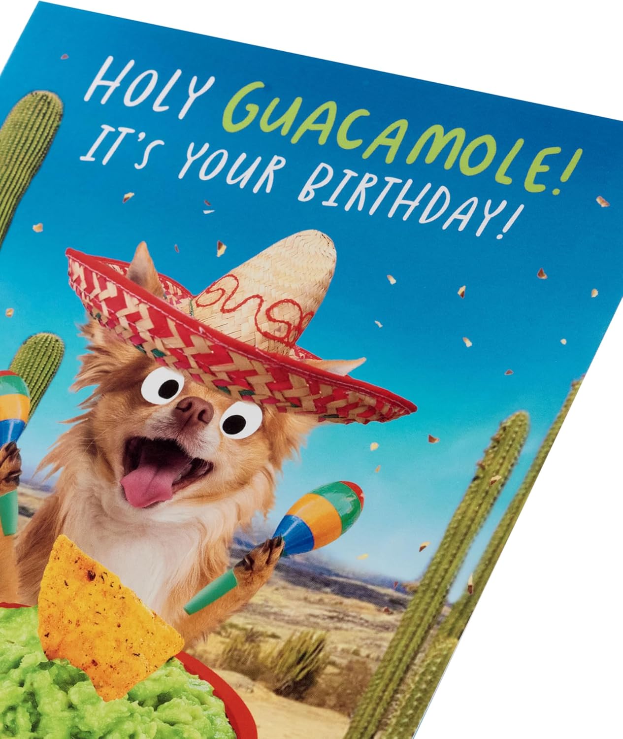 Funny Guacamole Design Birthday Card