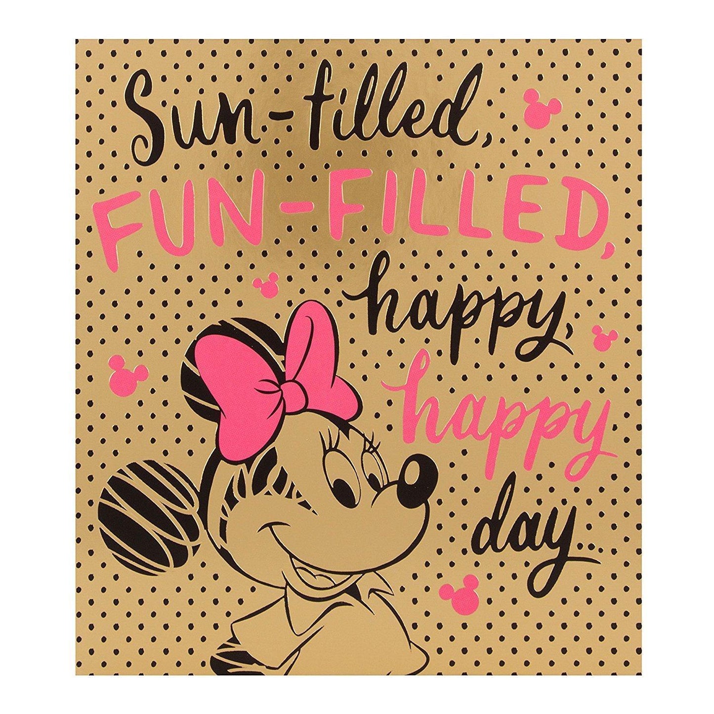 Disney Minnie Birthday Card Fun Filled 