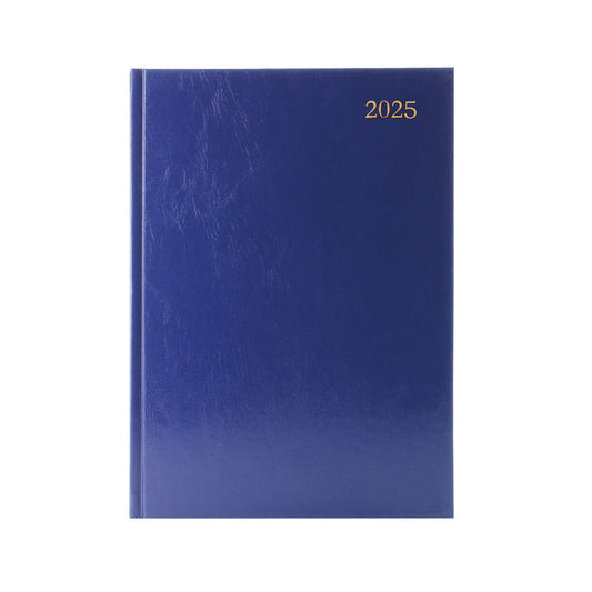 Janrax 2025 A4 Day Per Page Blue Appointments Diary