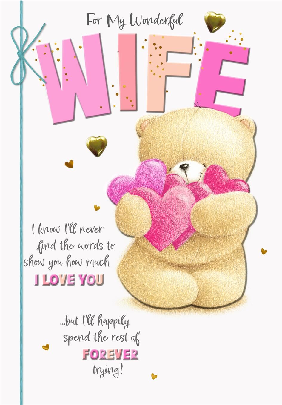 Forever Friends Wonderful Wife Birthday Card