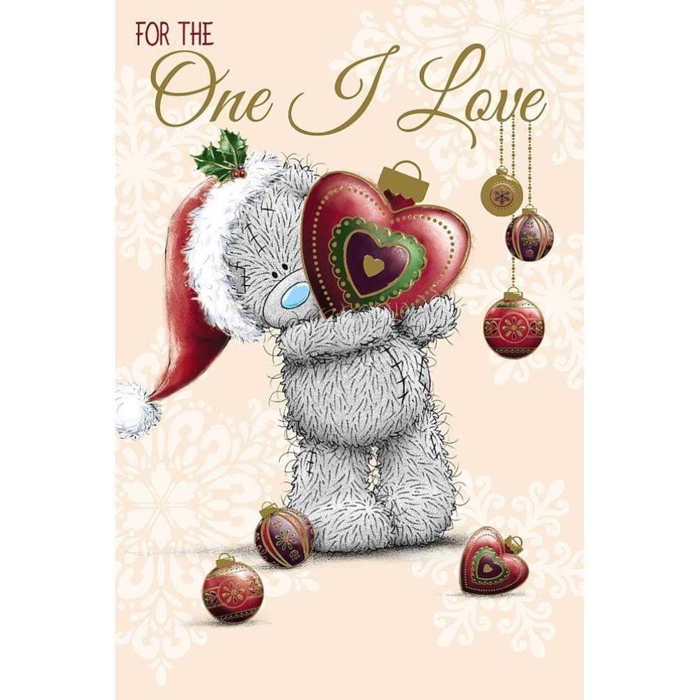 One I Love Me to You Bear Christmas Card