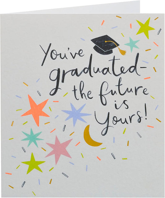 Fun Confetti Design Graduation Congratulations Card