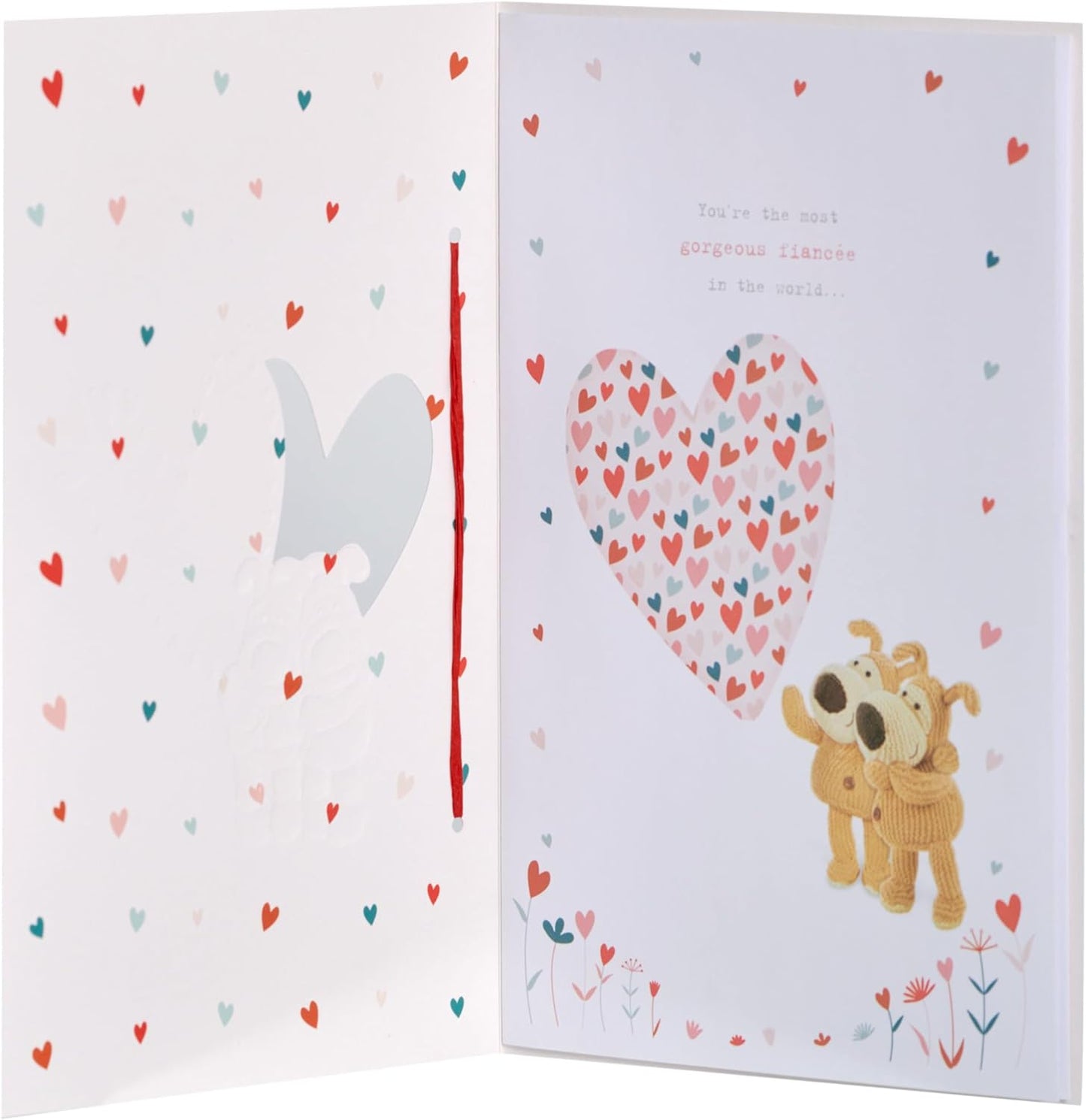 Boofle Couple Cute Design Fiancée Valentine's Day Card