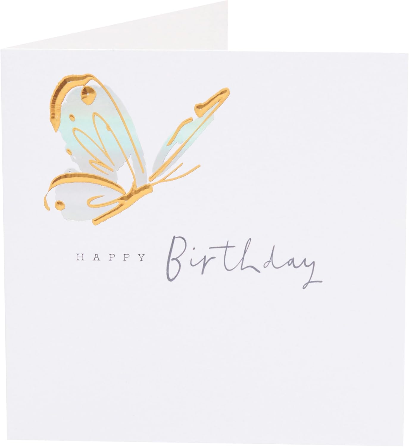 Foil Butterfly Design From The Camden Collection Birthday Card