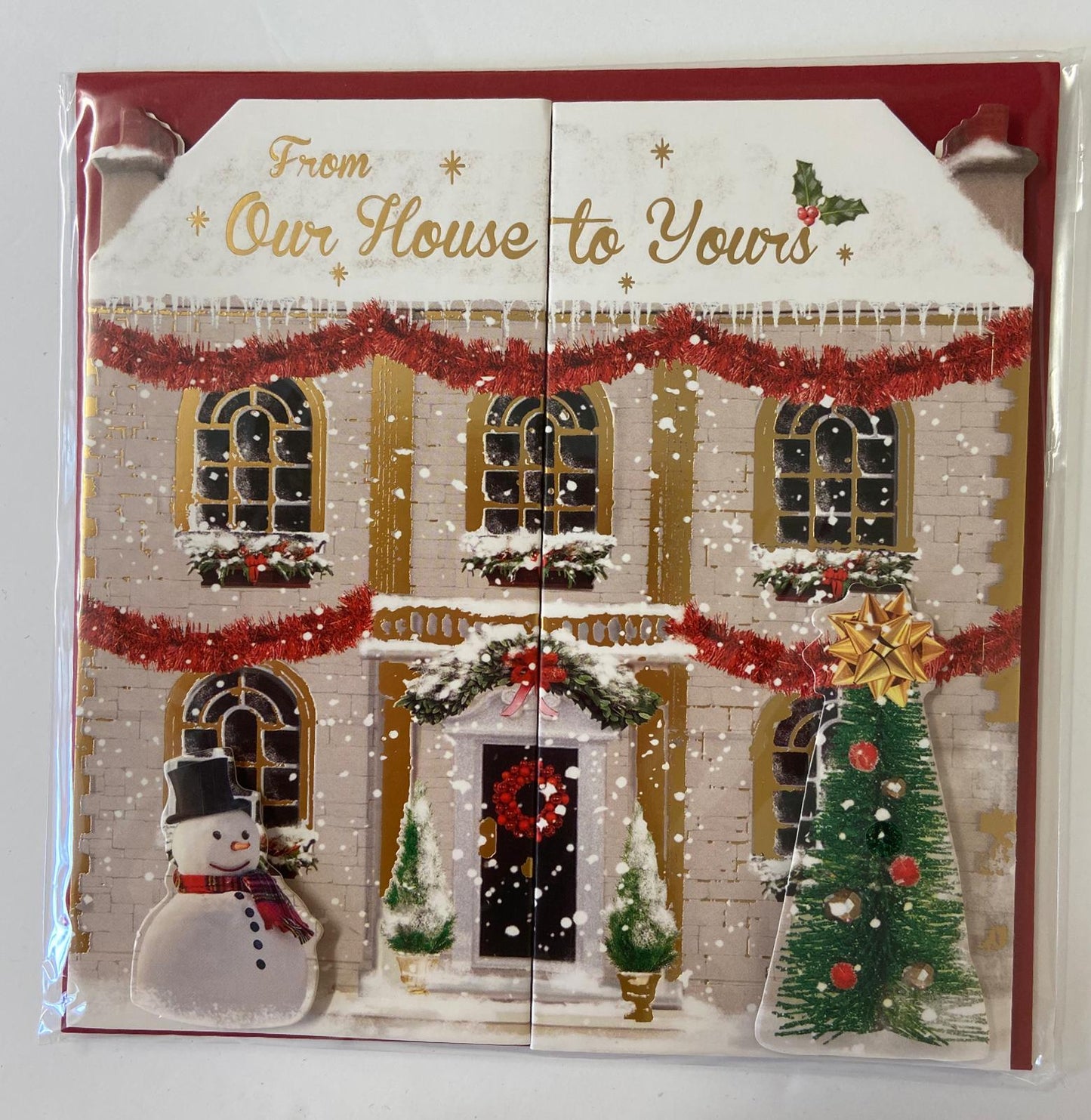 Our House to Your House 3D Watermark Christmas Card