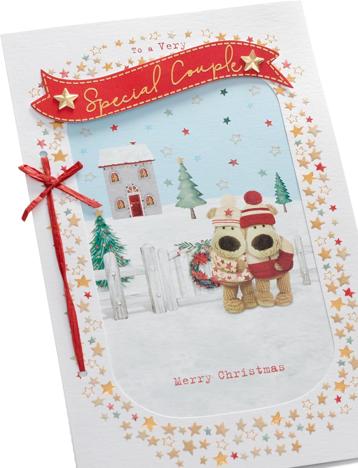 Very Special Couple Embellished Christmas Card Boofle