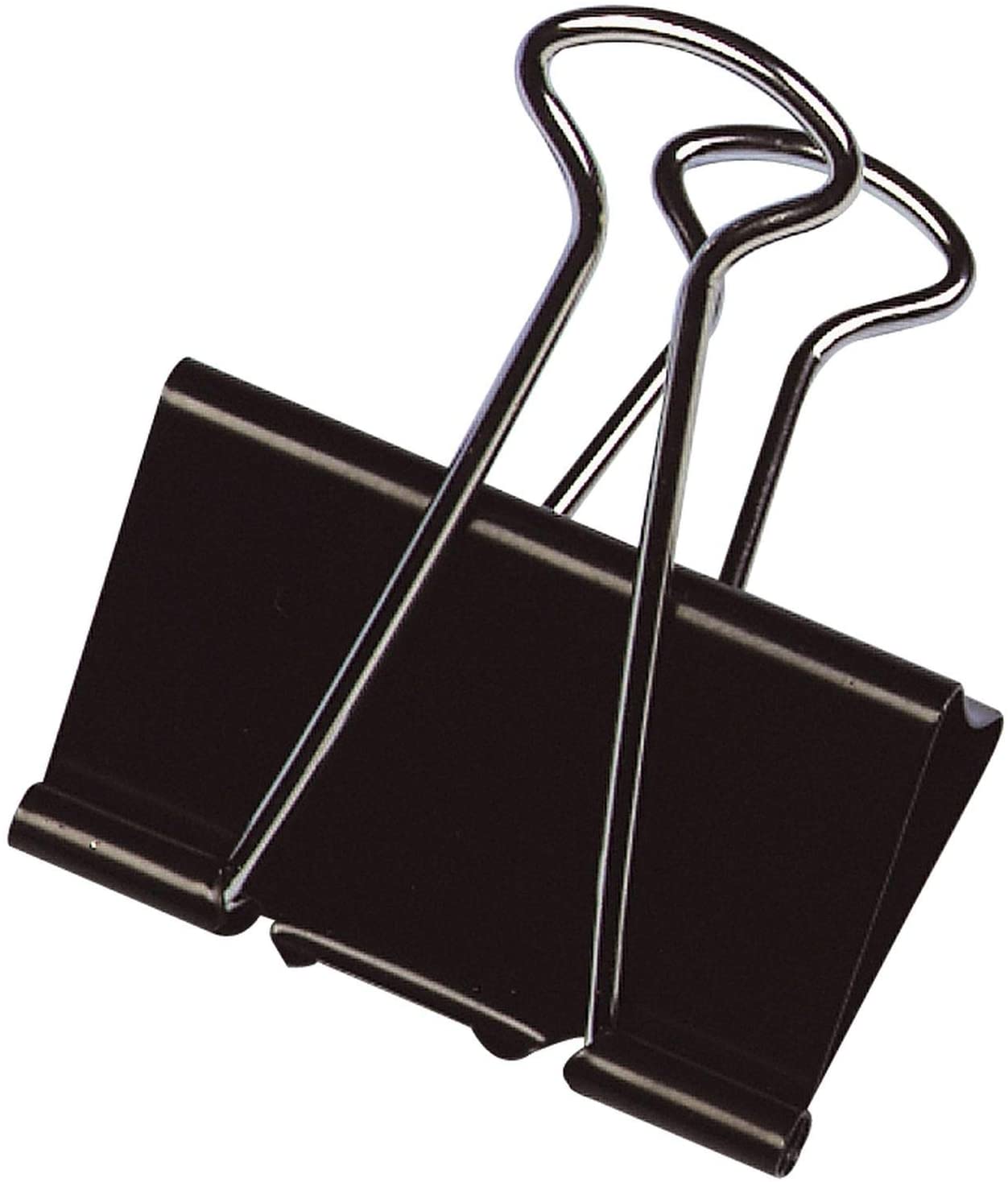 Pack of 100 Q-Connect 19mm Black Foldback Clips