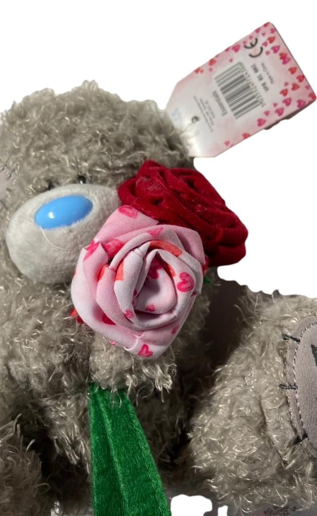 Me To You Plush Teddy Bear With Red And Pink Roses