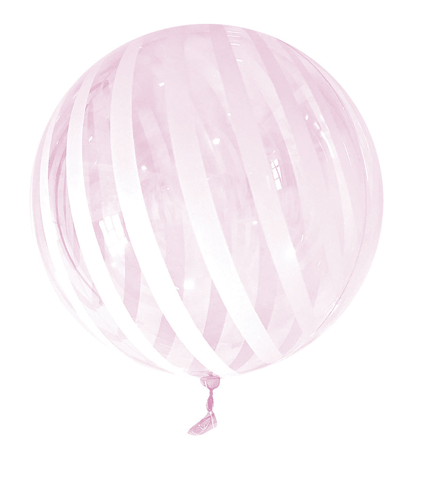 Pink Striped 18" Vortex Balloon