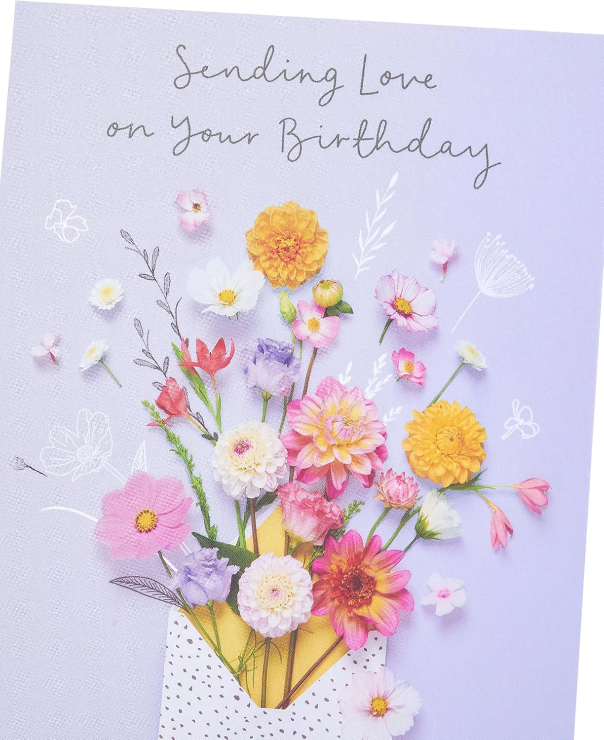 Floral Design Birthday Card