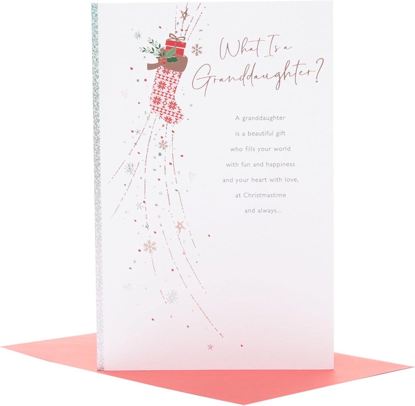 Special Design Granddaughter Christmas Card