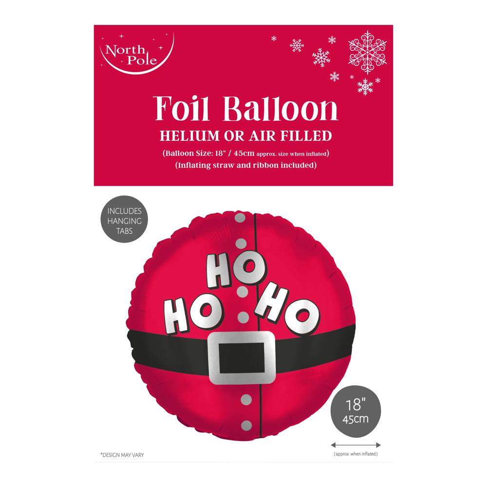 18" Santa Hoho Christmas Foil Balloon