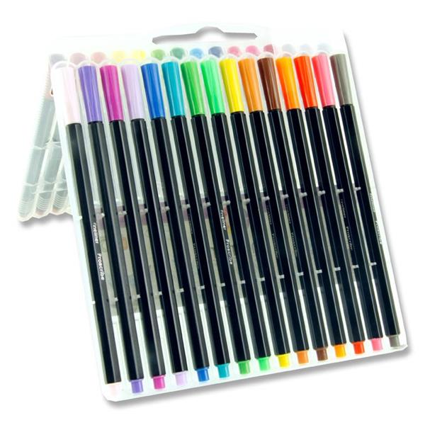 Box of 30 Hexagrip Fineliner Coloured Pens by Pro:scribe