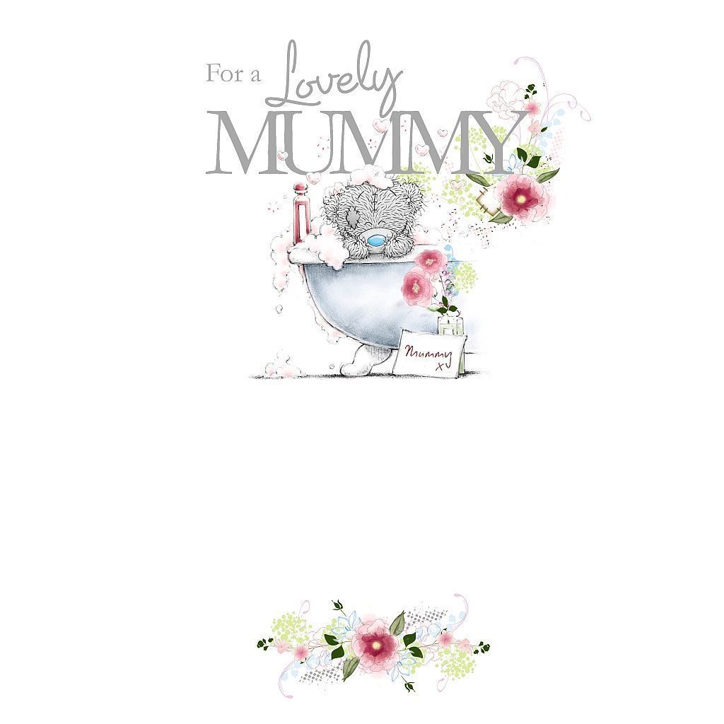 For a Lovely Mum Me to You Bathtub Mother's Day Card