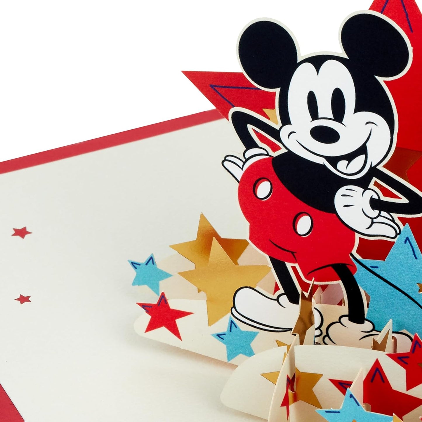 3D Pop-Up Disney Mickey Mouse Design Any Occasion Card for Father's Day, Son, Nephew