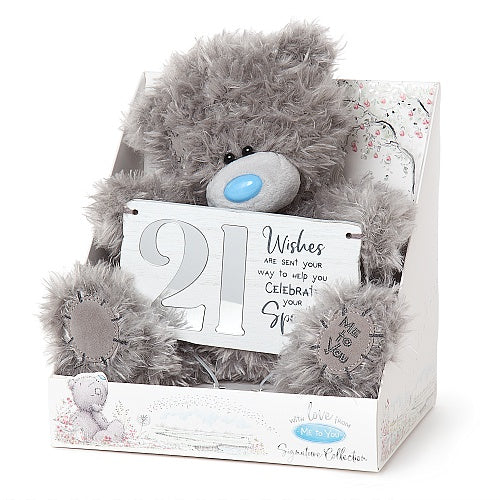 Tatty Teddy With 21st Birthday Plaque Me to You Bear