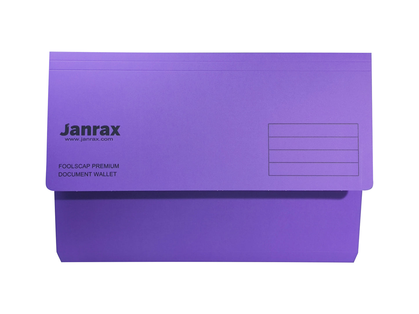 Pack of 50 Purple Card Premium Foolscap Document Wallets