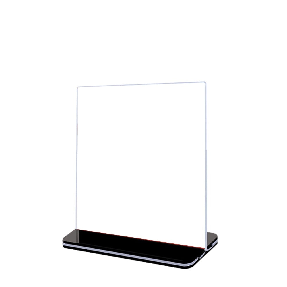 Vertical Design T-Shape Acrylic Sign Holder 10 x 15cm