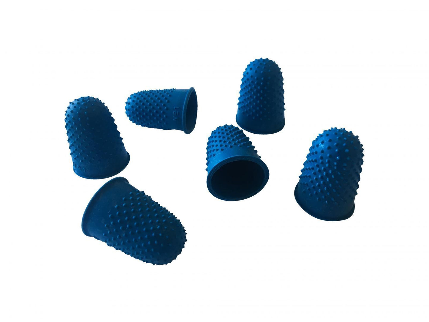 Pack of 12 Blue No.1 Rubber Thimblettes 