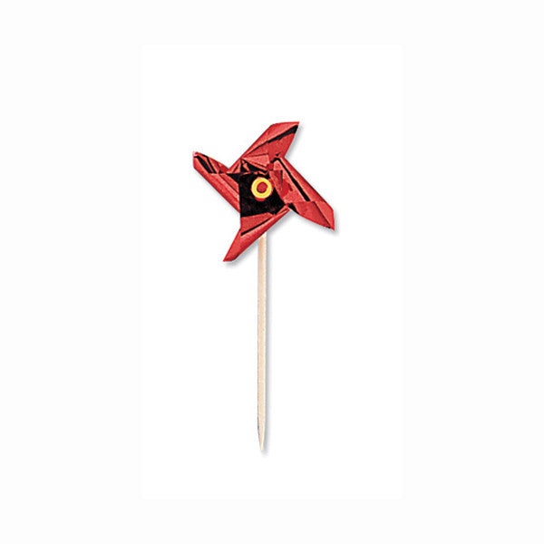 Pack of 12 Pinwheel Picks 4"