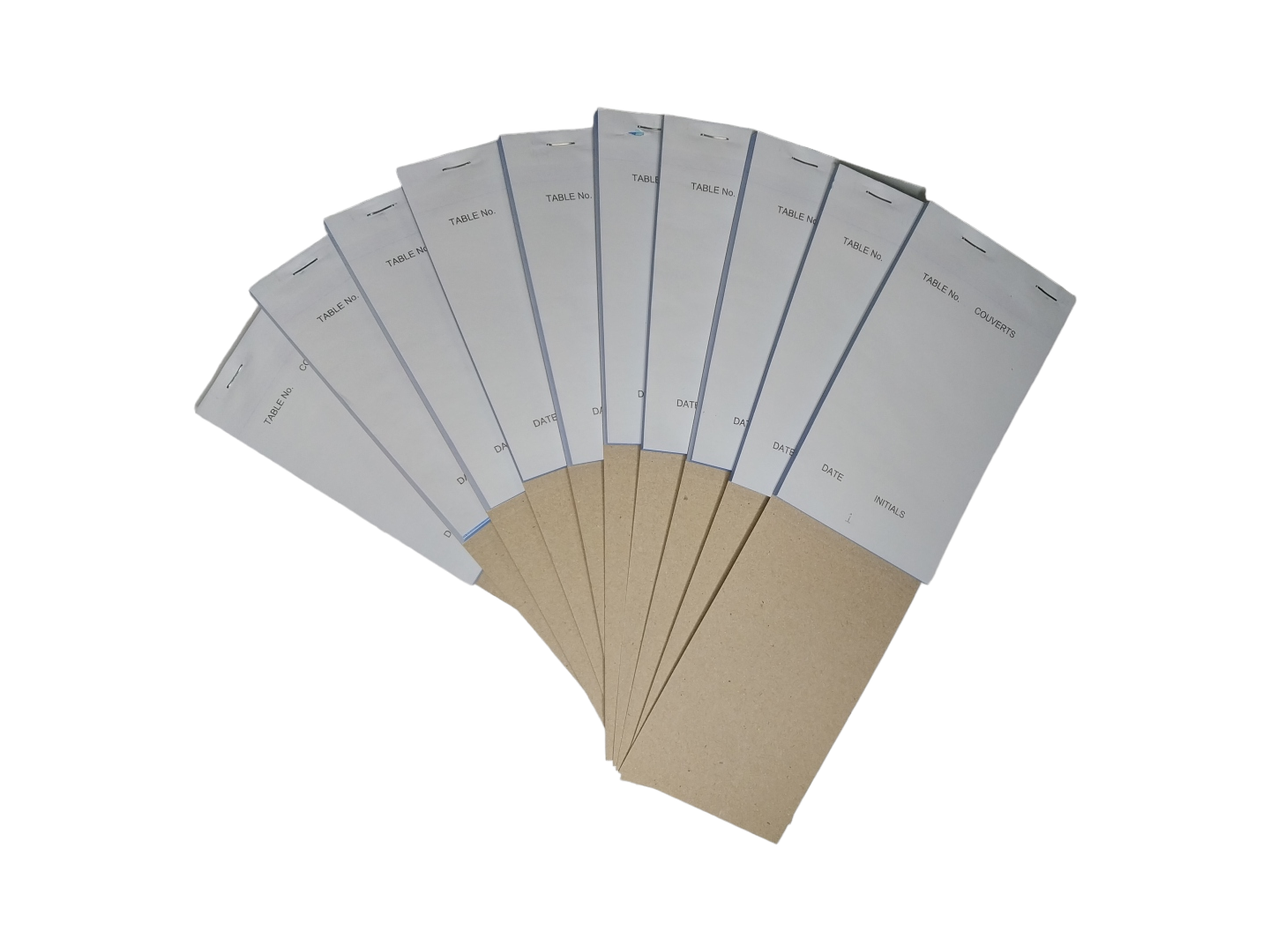 Pack of 50 95mm x 165mm White Duplicate NCR Restaurants Service Pads