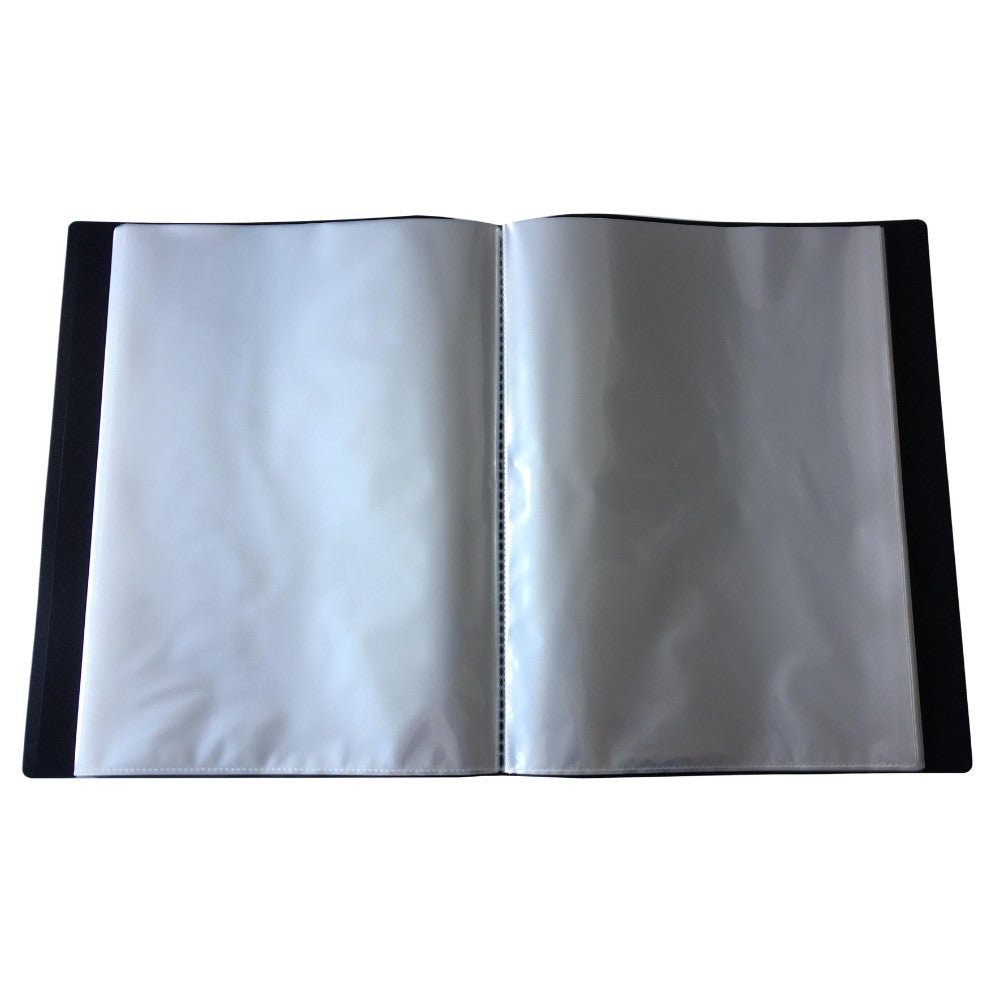 A4 Black Flexible Cover 100 Pocket Display Book