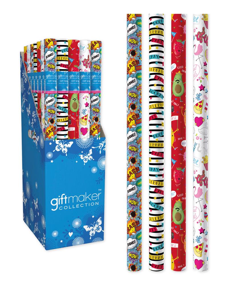 3m Teen Mix Design Gift Wrap Roll