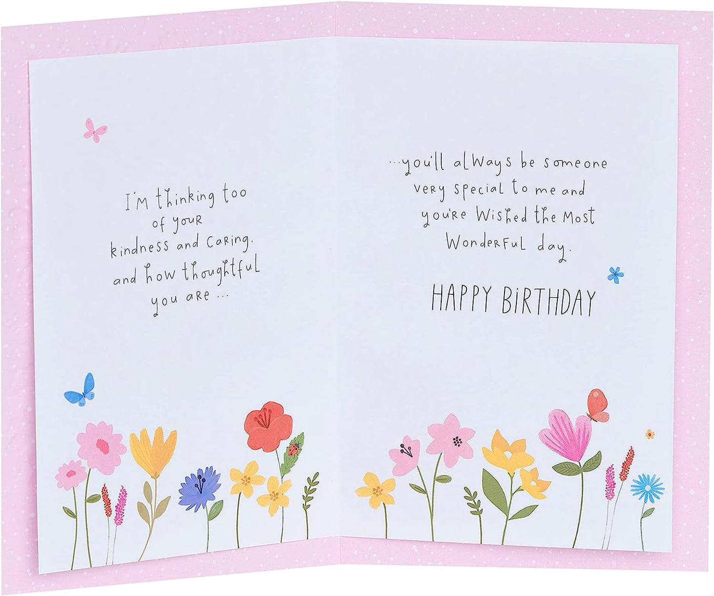 Colourful Floral Design Birthday Card