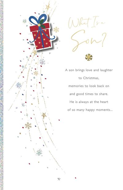 Sentimental Design Son Christmas Card