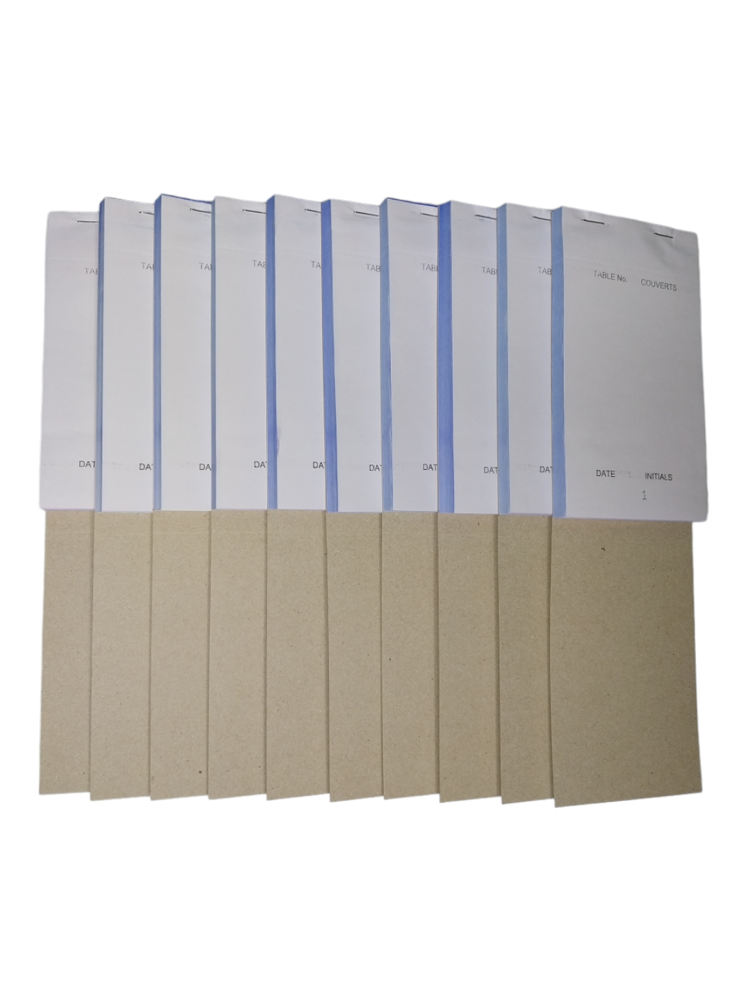 Pack of 50 95mm x 165mm White NCR Triplicate Restaurant Service Pads