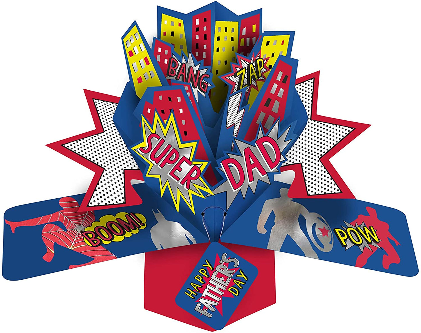 'Super Heroes' Pop Up Father's Day Card